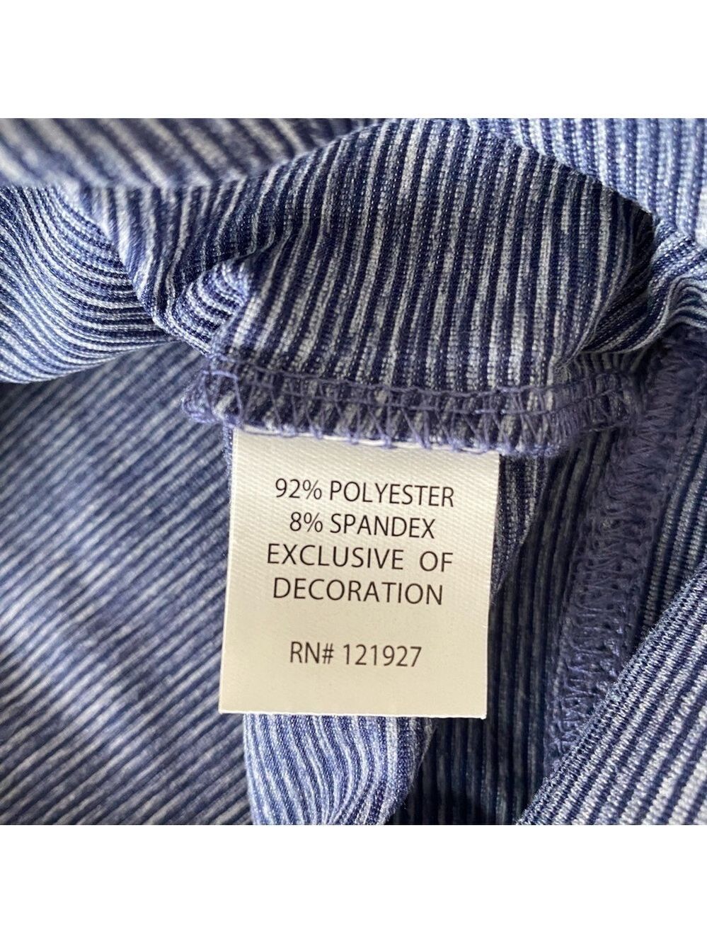 Johnnie-O Vaughn Striped PREP-Formance 1/4 Zip Pullover Mens S in Twilight Blue - Picture 8 of 10